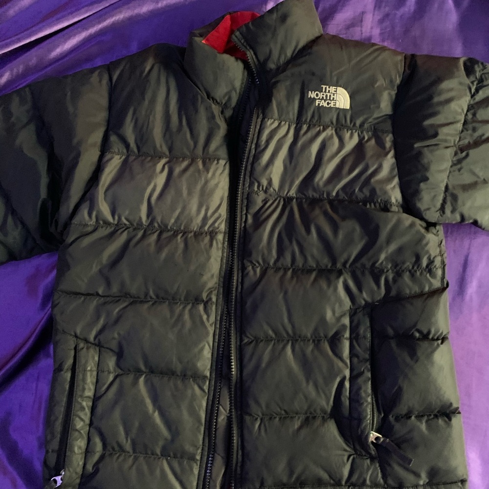 Black puffer the north face jacket